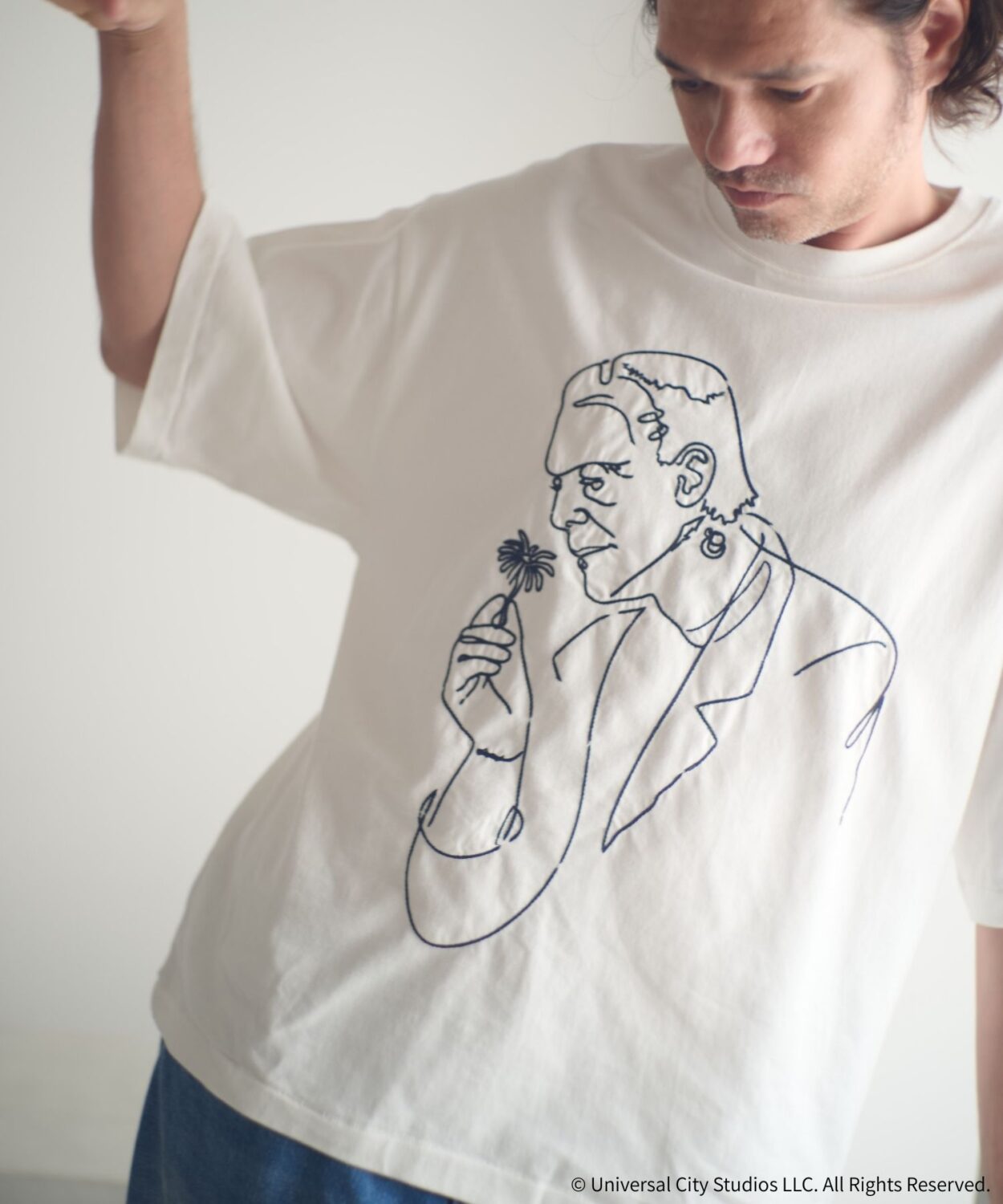 【予約商品10月下旬】Frankenstein flower stitch T_ AP2524021_トップス
